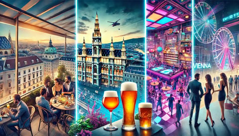 Cómo aprovechar la vida nocturna de Viena: bares, pubs y discotecas 🌙🍸🎶