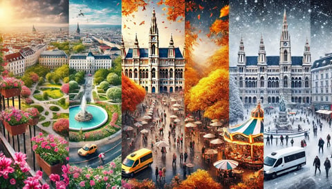 Las mejores épocas del año para visitar Viena 🌸❄️☀️🍂