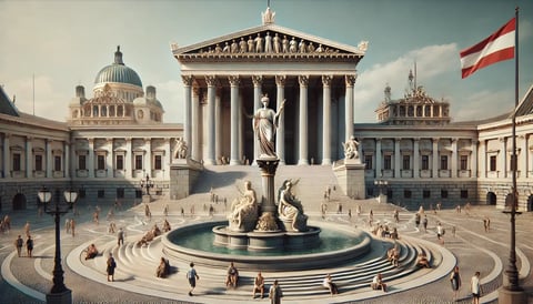 Parlamento Austriaco en Viena: Un Edificio Majestuoso que Cuenta la Historia de Todo un País