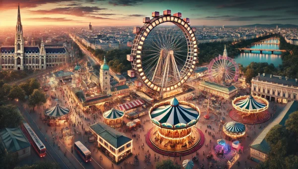 El famoso Prater y su noria gigante un icono de Viena